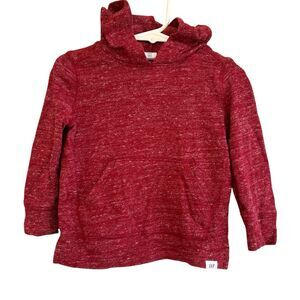 Baby Gap Toddler Knit Hoodie Size 18-24 Mo Heathered Red Pocket Lightweight